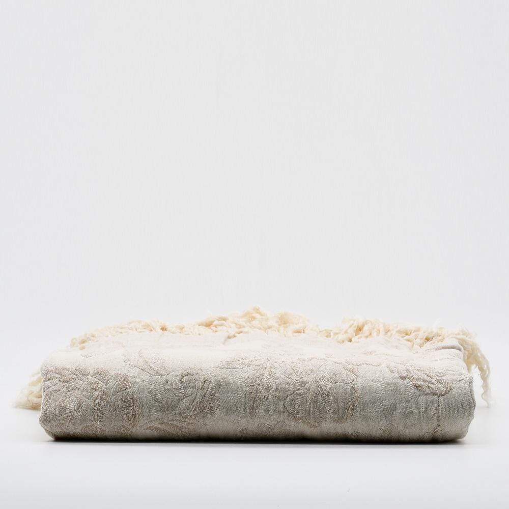 luisa-paix-o-linge-de-maison-plaid-coton-beige-170x120-franges image 1