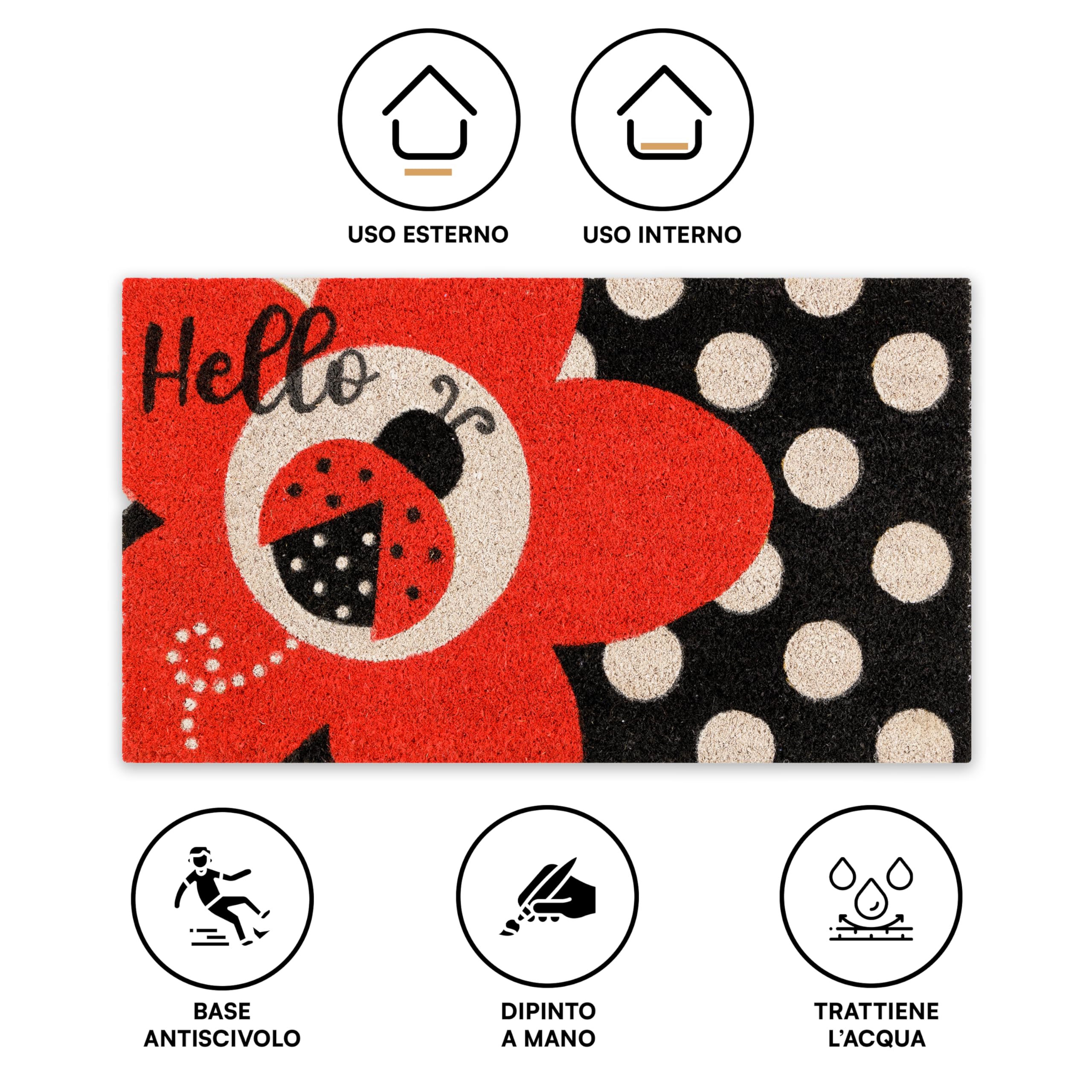 baroni-home-tessile-casa-paillasson-coco-coccinelles-70x40-cm image 5