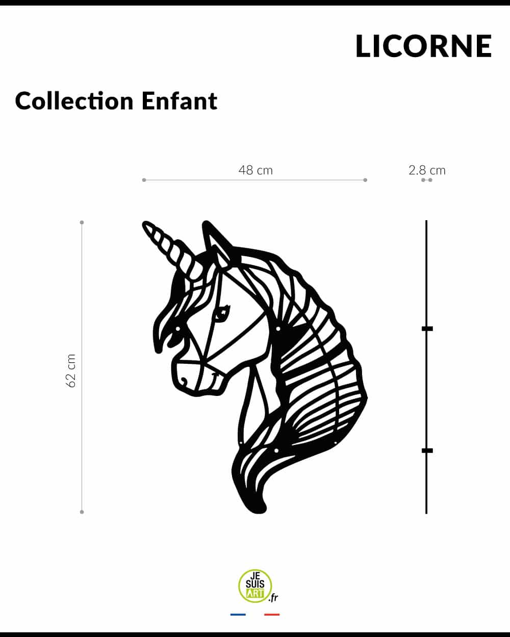 je-suis-art-licorne-d-coration-murale-enfant-m-tal image 4