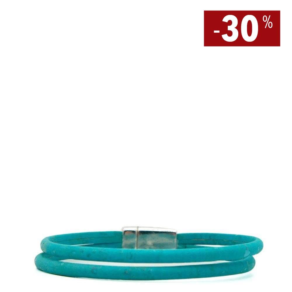 luisa-paix-o-bijoux-du-portugal-bracelet-li-ge-turquoise-16-5-cm image 1