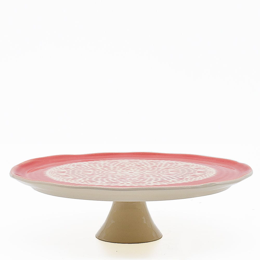 luisa-paix-o-renda-plateau-dessert-c-ramique-rouge-22cm image 1