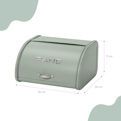baroni-home-cucina-bo-te-pain-m-tal-sauge-30-cm image 8