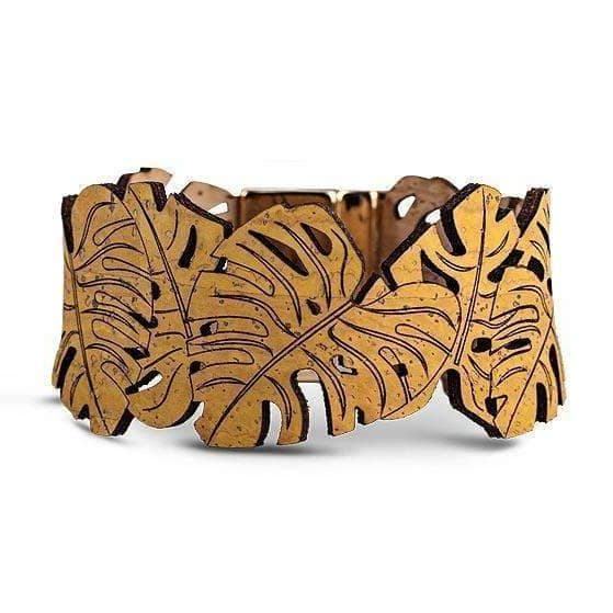luisa-paix-o-tropic-bracelet-li-ge-jaune-16-5-cm-motifs image 2