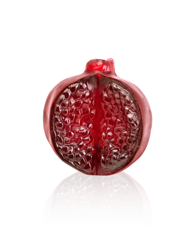 daum-tutti-frutti-grenade-sculpture-p-te-de-verre-rouge-299-ex image 1