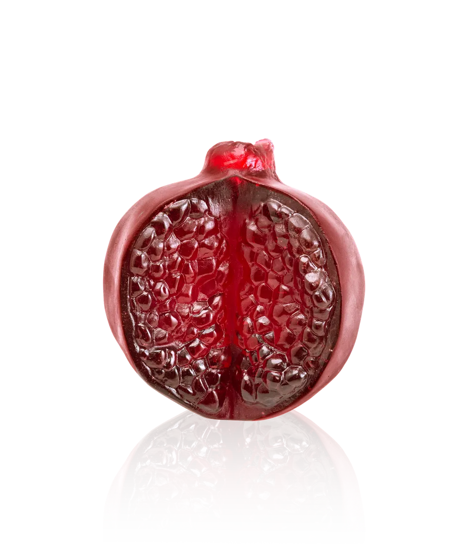 daum-tutti-frutti-grenade-sculpture-p-te-de-verre-rouge-299-ex image 1