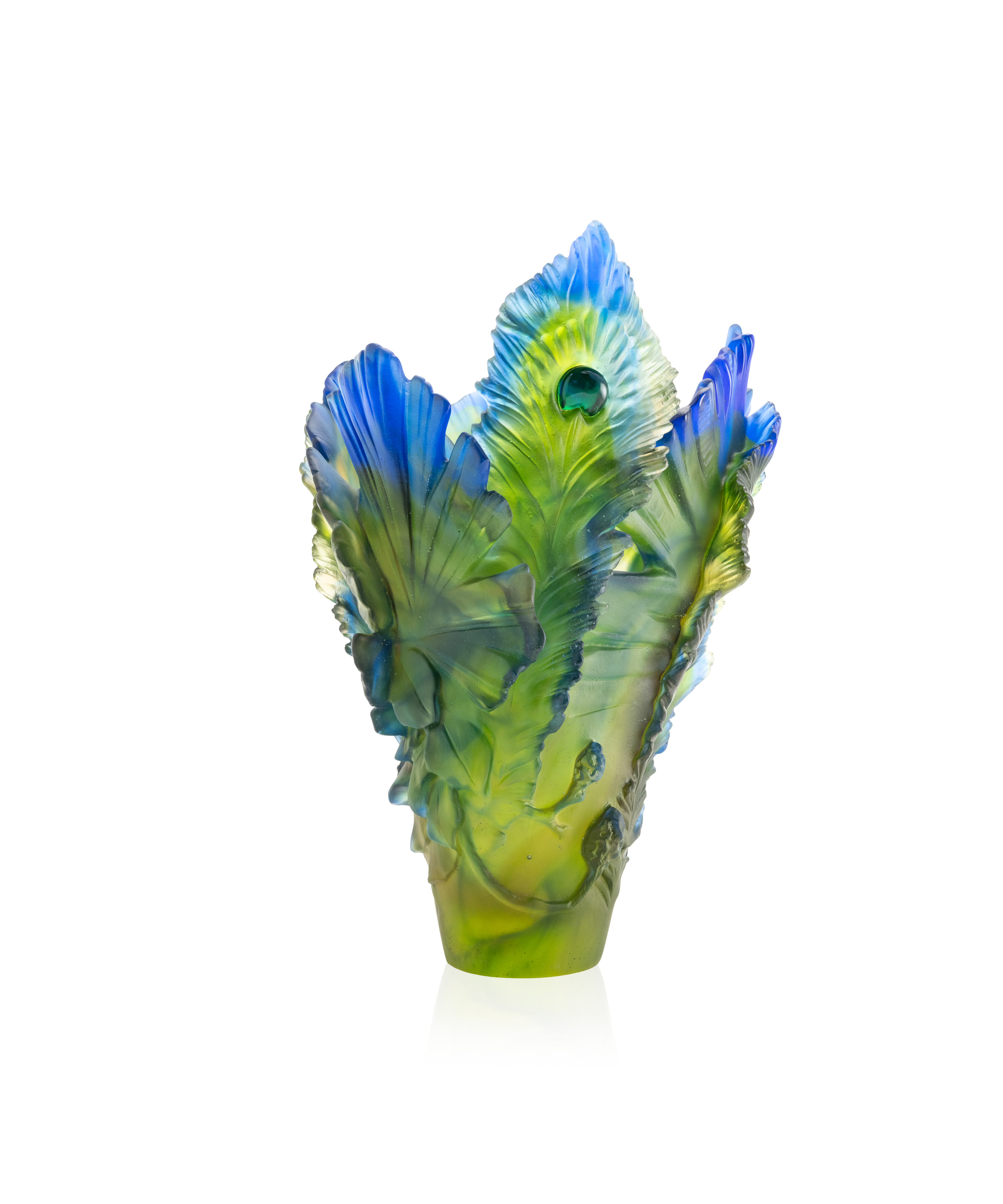 daum-univers-v-g-tal-fleur-de-paon-exotique-vase-grand-mod-le image 3