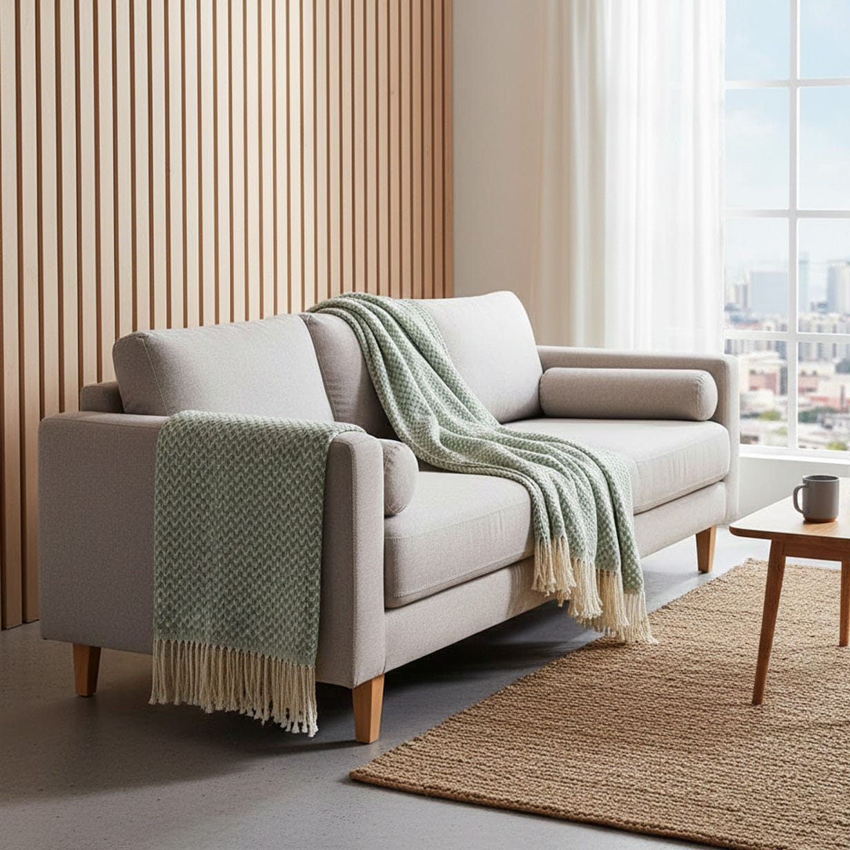 luisa-paix-o-ondas-plaid-coton-180x130-vert-frang image 2