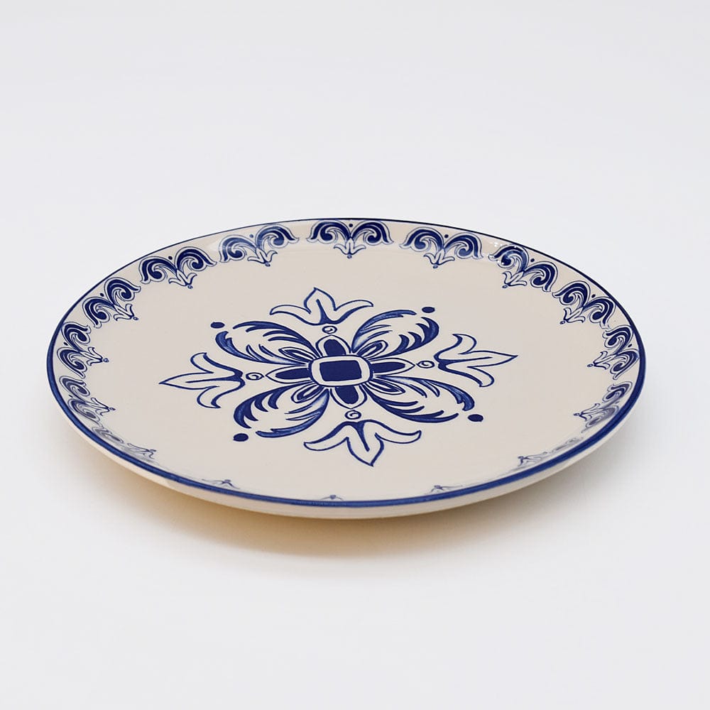 luisa-paix-o-floral-assiette-c-ramique-bleu-20cm image 4