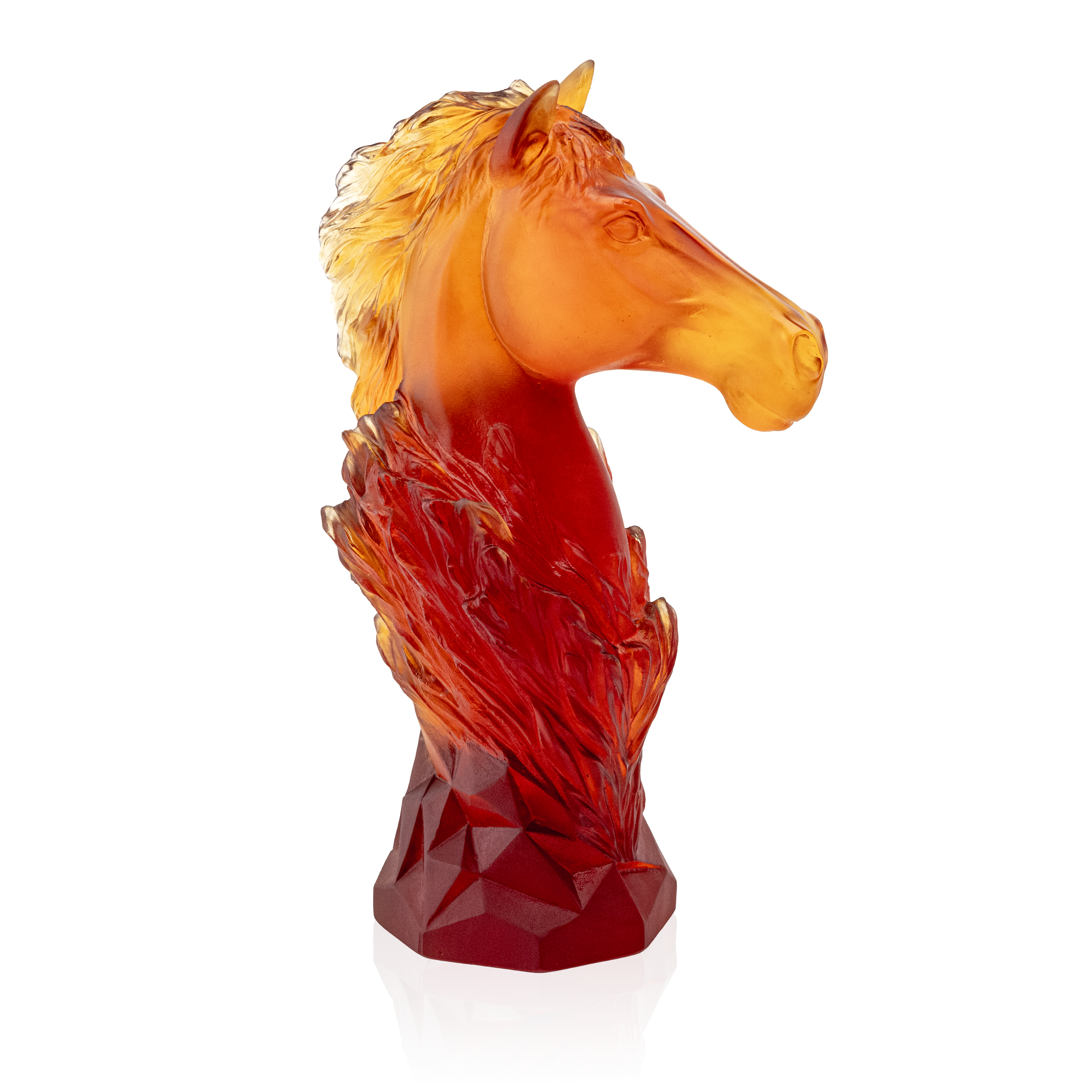 daum-cavalcade-cavalier-d-chec-sculpture-ambre-250ex image 1