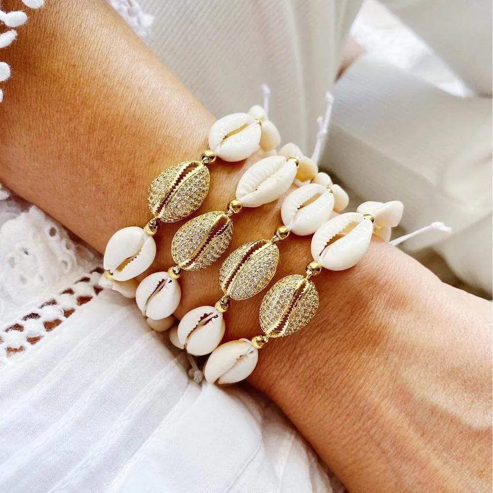 luisa-paix-o-bracelet-coquillages-azulejo-coton-r-glable image 1