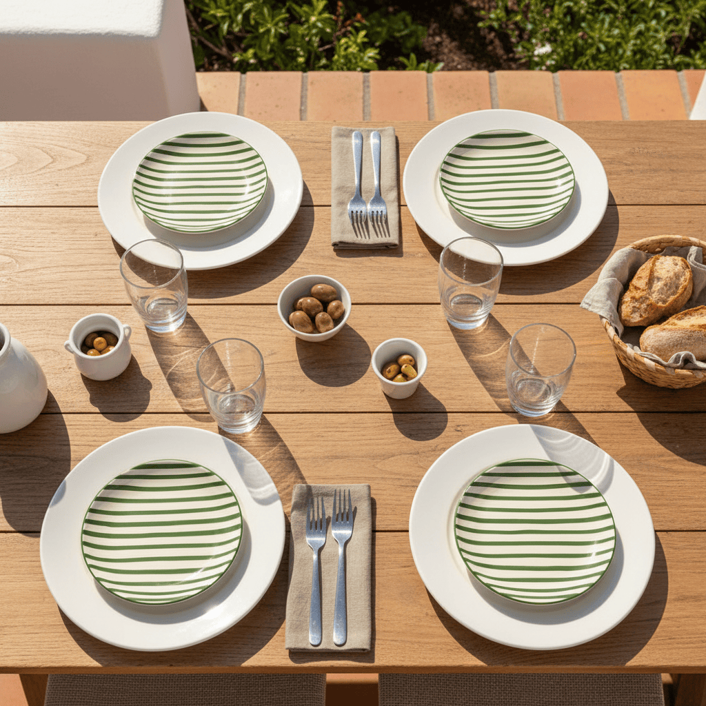 luisa-paix-o-costa-nova-mar-assiette-ray-e-verte-15cm image 2