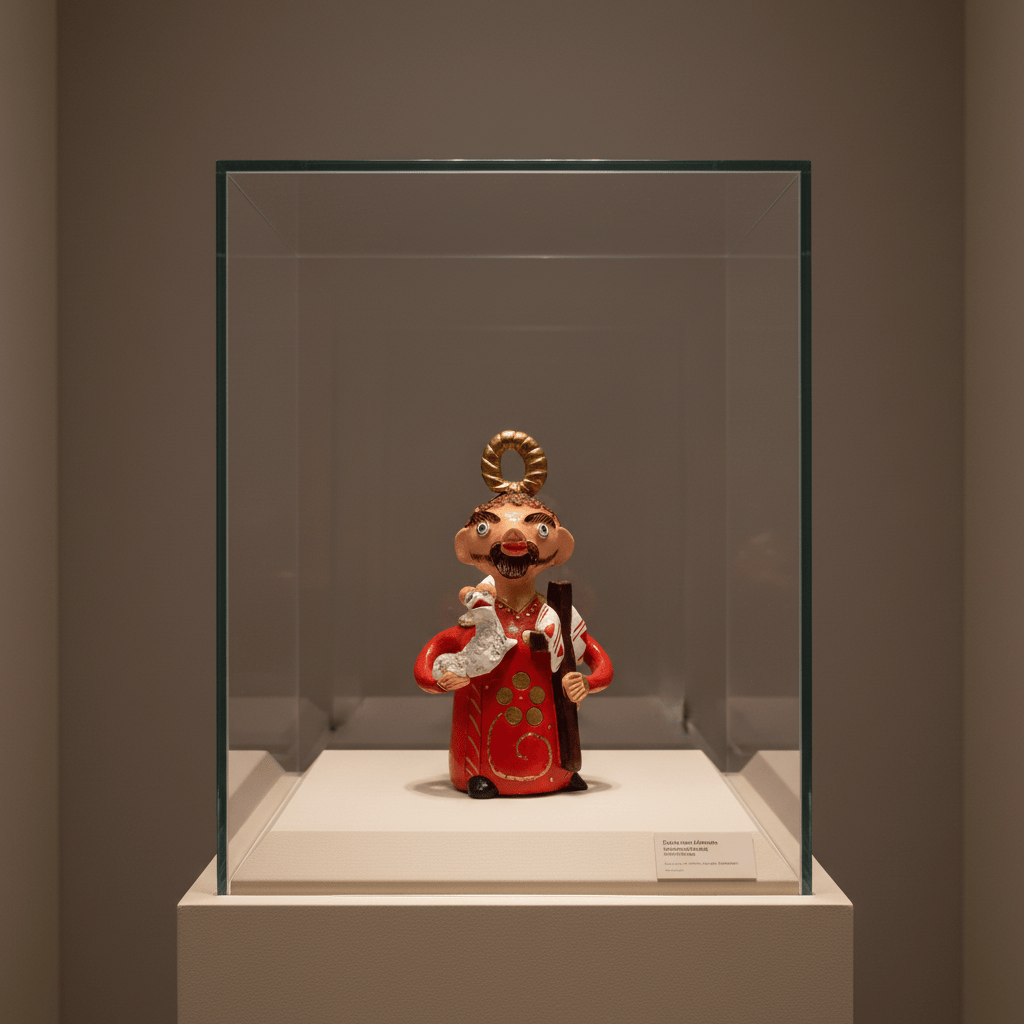 luisa-paix-o-s-o-jo-o-20cm-statuette-argile-sign-e image 2