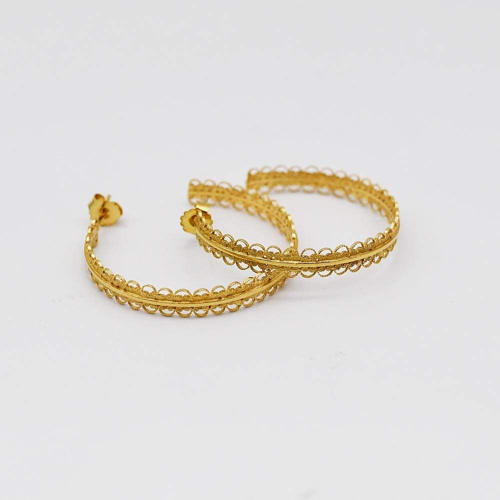 luisa-paix-o-cr-oles-boucles-argent-dor-filigrane-4-cm image 1