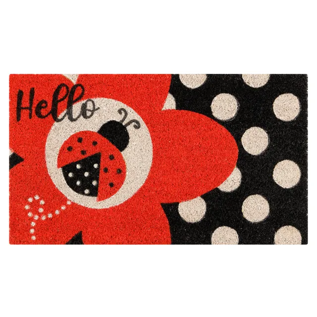 baroni-home-tessile-casa-paillasson-coco-coccinelles-70x40-cm image 1
