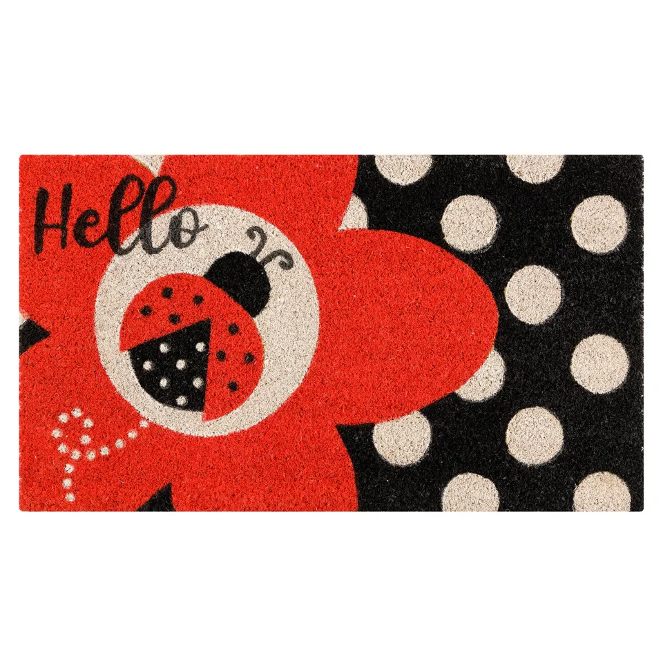baroni-home-tessile-casa-paillasson-coco-coccinelles-70x40-cm image 1