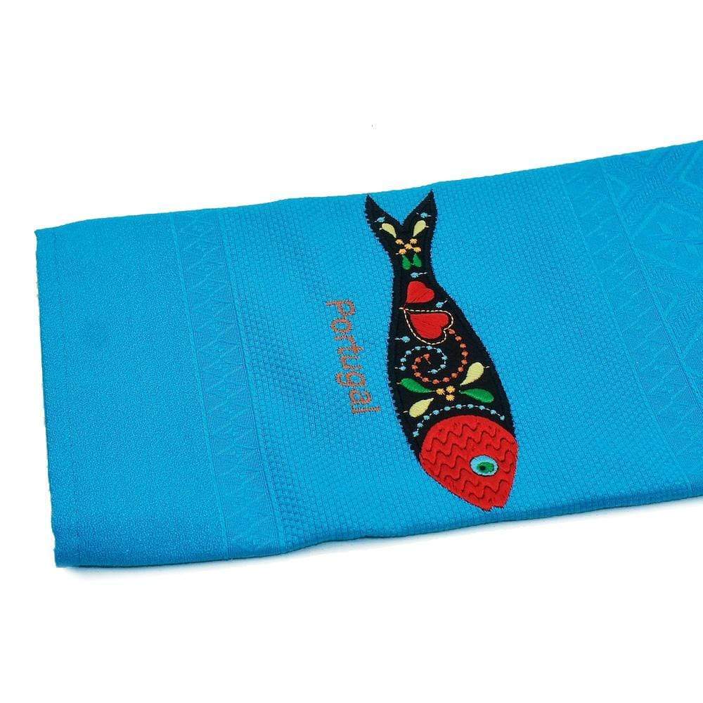 luisa-paix-o-arts-torchon-sardinha-coton-brod-bleu-50x70 image 2