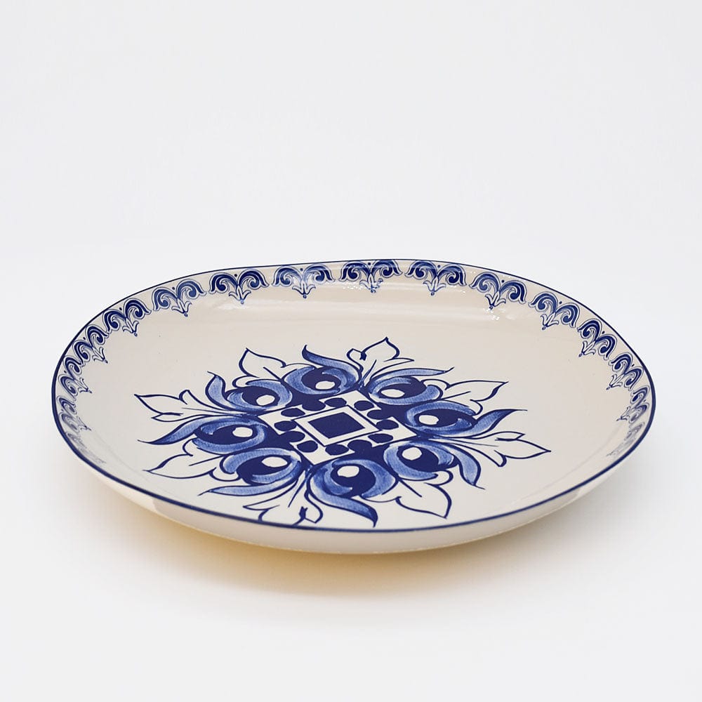 luisa-paix-o-bras-o-assiette-c-ramique-bleue-27cm-lave-vaisselle image 3