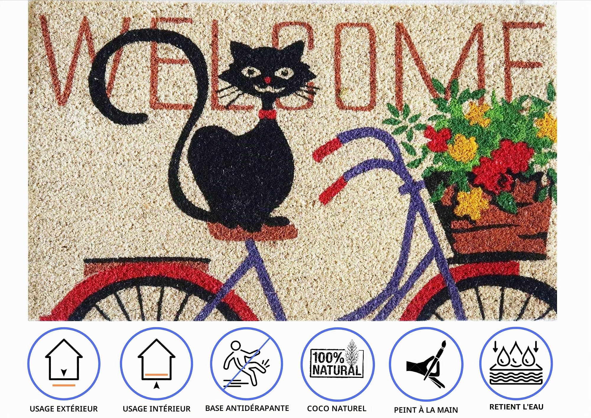 baroni-home-paillasson-coco-70x40-cm-chat-v-lo-welcome image 4