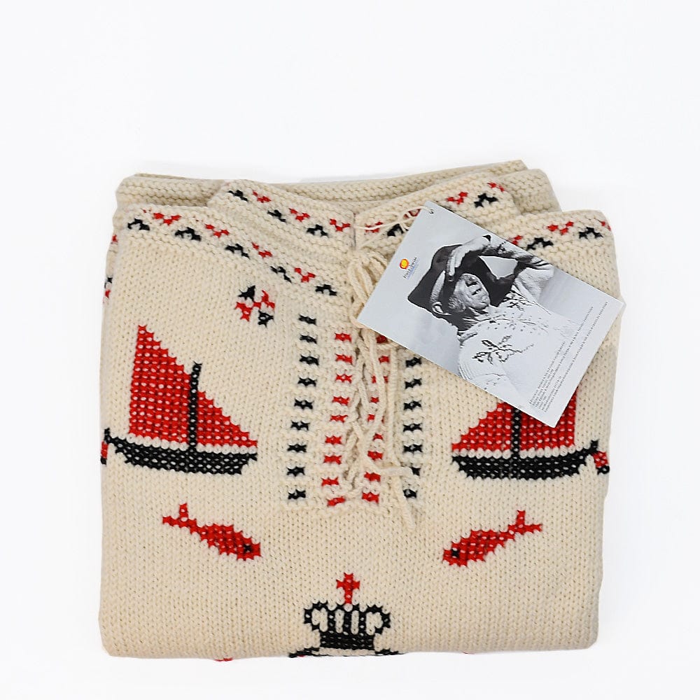 camisola-poveira-pull-laine-blanc-fait-main-20h image 1