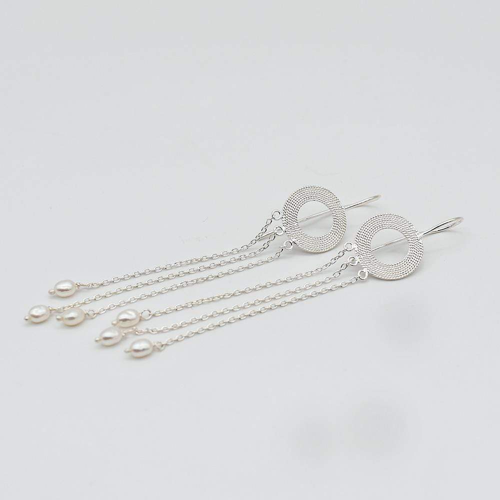 luisa-paix-o-circulo-boucles-d-oreille-argent-perles-7-cm image 1