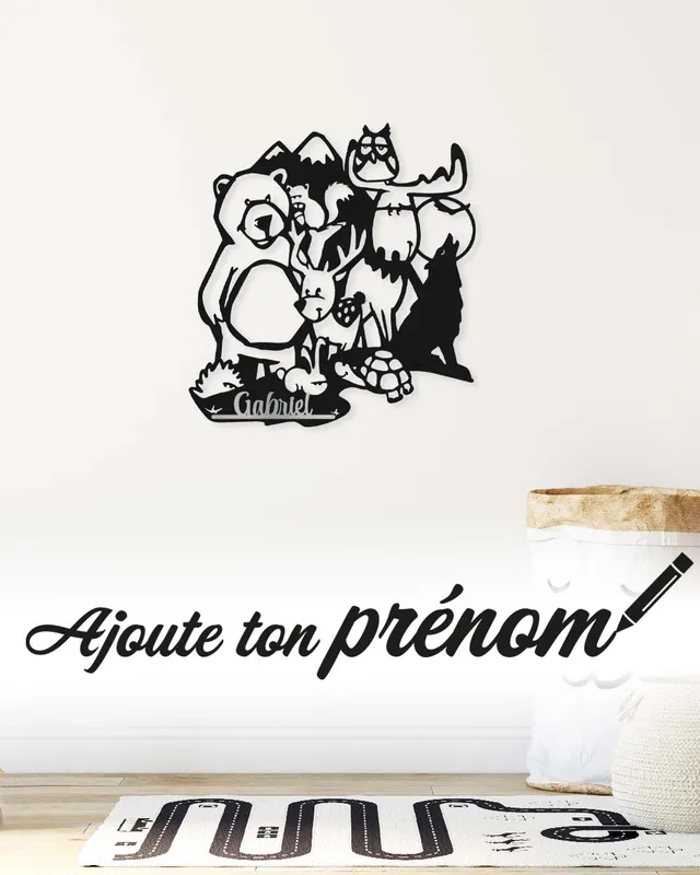 je-suis-art-enfants-for-t-d-coration-murale-m-tal-enfant image 1