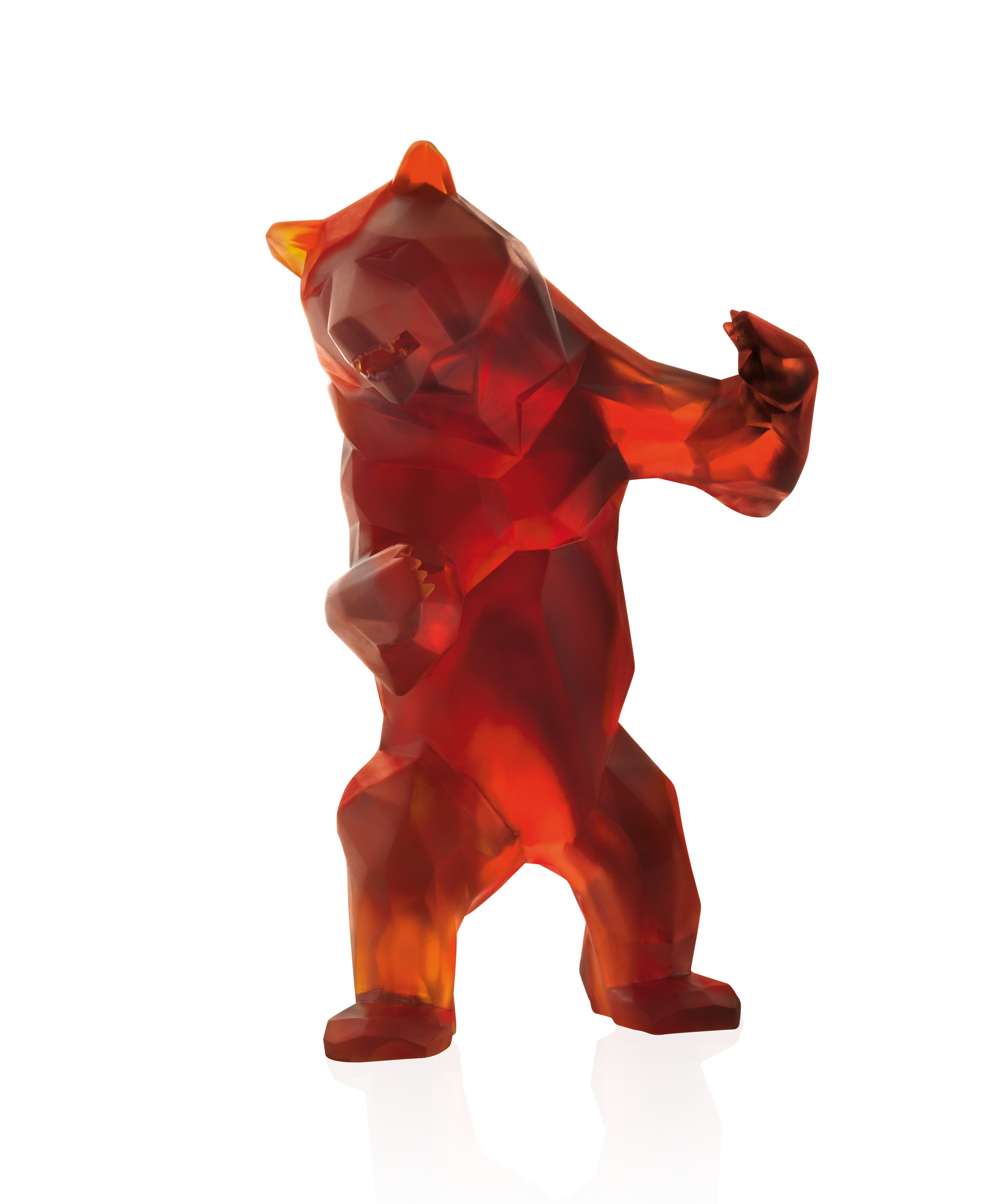 daum-art-cristal-wild-bear-ambre-sculpture-orlinski-50-ex image 1