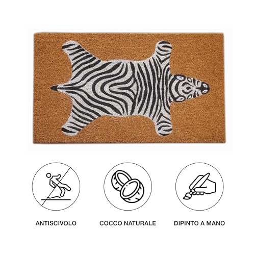 baroni-home-tessile-casa-paillasson-cuir-z-bre-70x40-cm-coco image 8