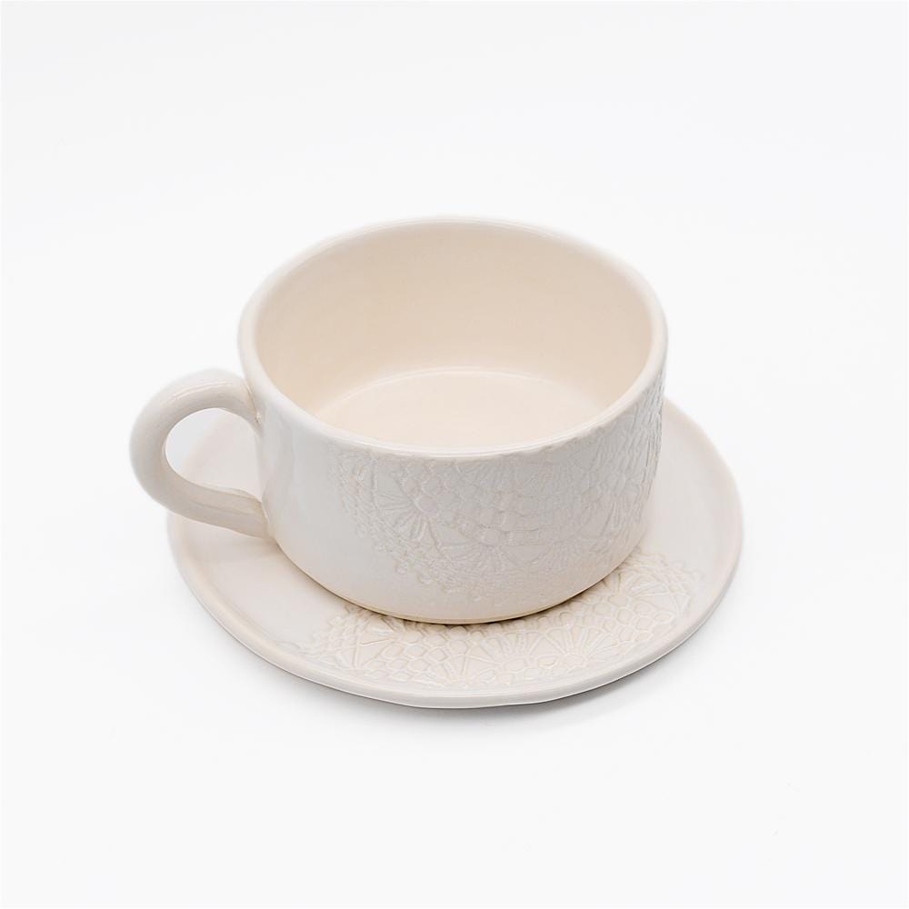 luisa-paix-o-carimbada-tasse-et-sous-tasse-blanche-12-cm-c-ramique image 2