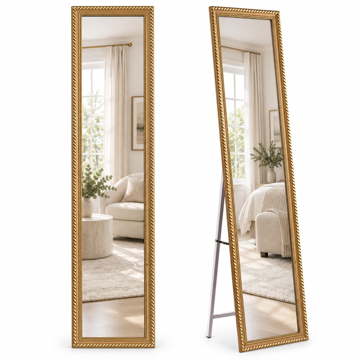 baroni-home-specchi-miroir-sur-pied-boucles-dor-es-40x150-cm image 1