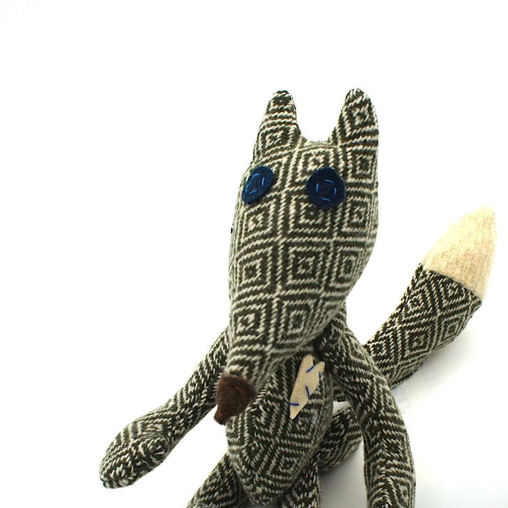 luisa-paix-o-peluche-raposa-renard-vert-27cm image 2