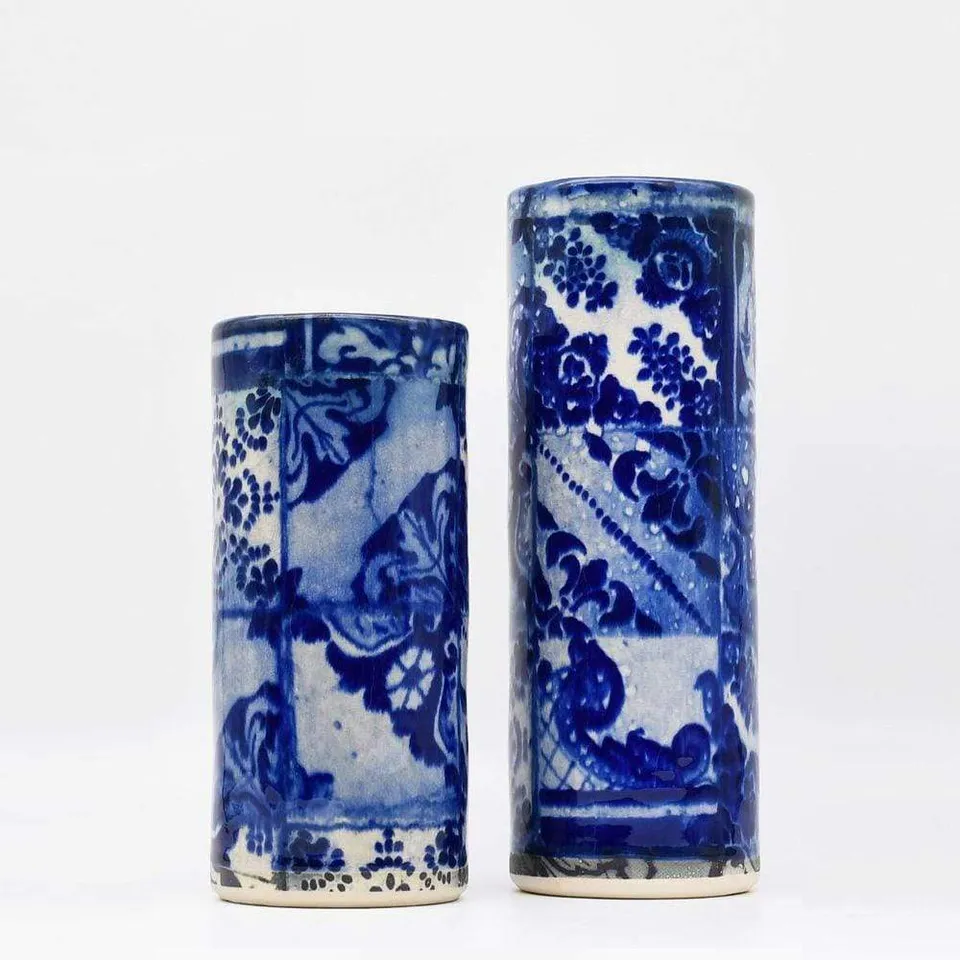 luisa-paix-o-lisboa-lot-2-vases-gr-s-25-20-cm image 1