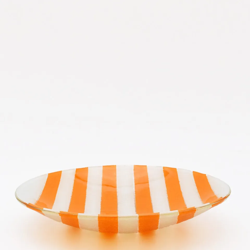 luisa-paix-o-marinha-grande-plat-en-verre-orange-28-cm image 1