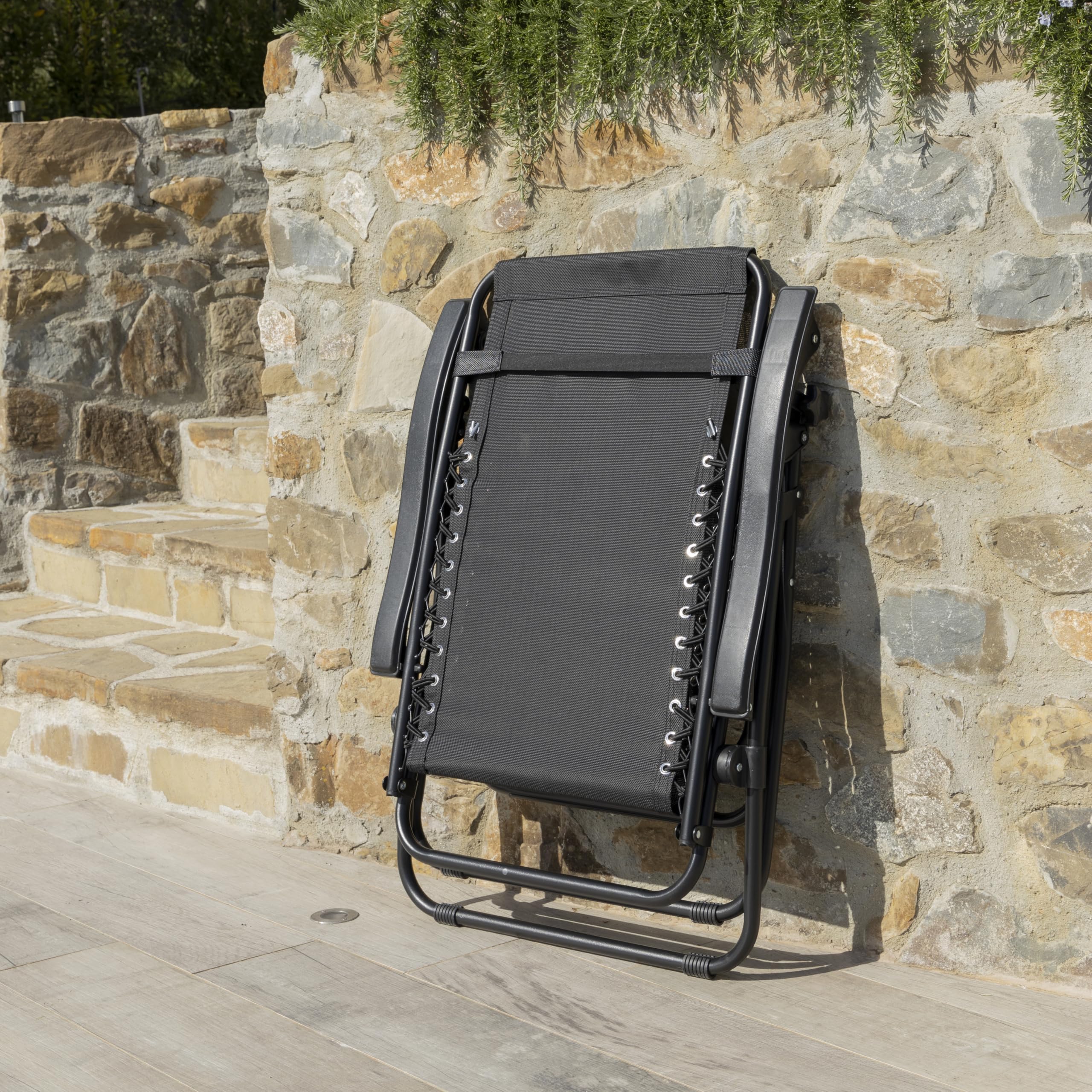baroni-home-outdoor-chaise-longue-zero-gravity-noire-165x65-cm image 7