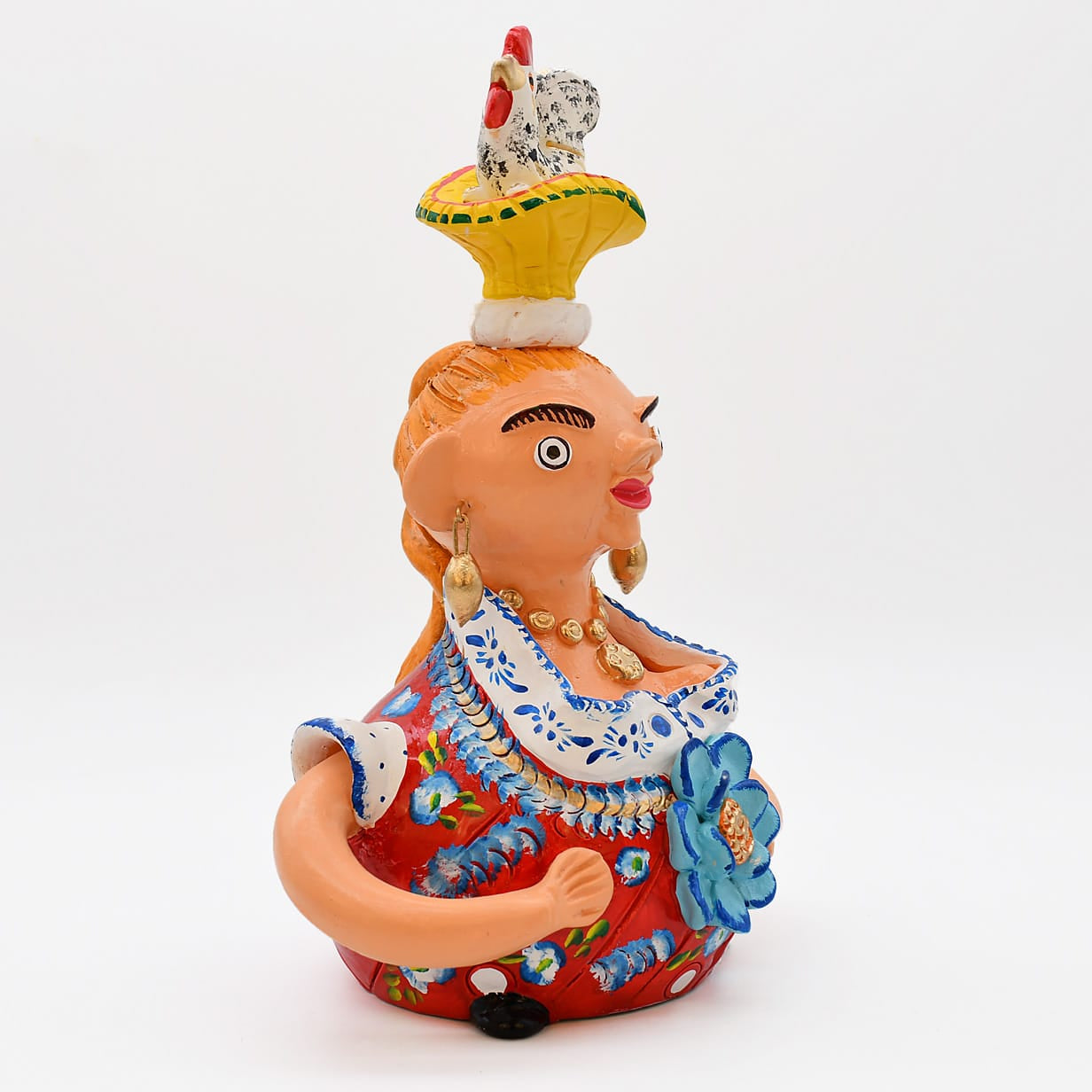 luisa-paix-o-boneca-barriguda-25-cm-figurine-c-ramique-pi-ce-unique image 5