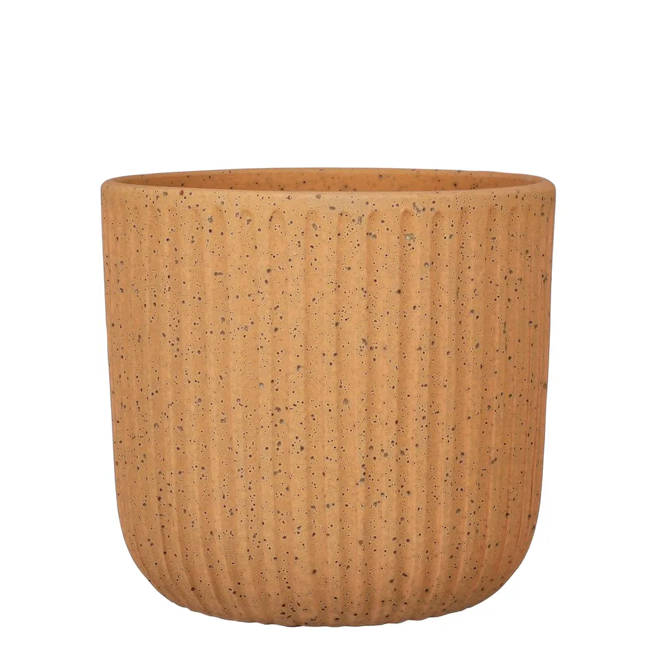 mica-decorations-dante-pot-rond-marron-h24-x-27-cm image 1