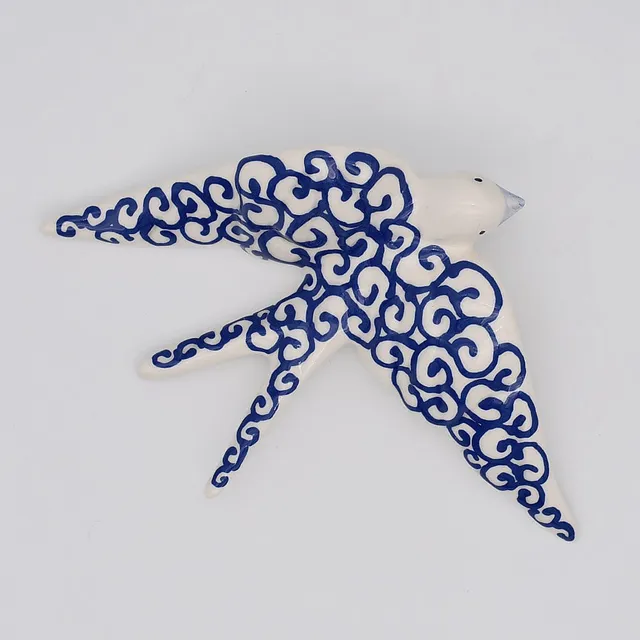 luisa-paix-o-hirondelle-c-ramique-murale-10cm-moderne image 1