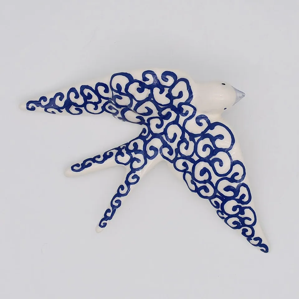 luisa-paix-o-hirondelle-c-ramique-murale-10cm-moderne image 1