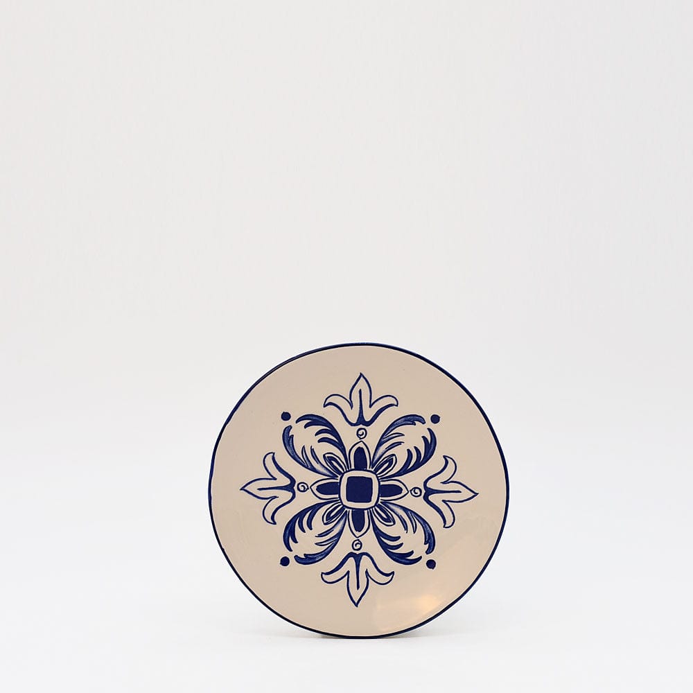 luisa-paix-o-floral-assiette-c-ramique-bleu-15cm image 1