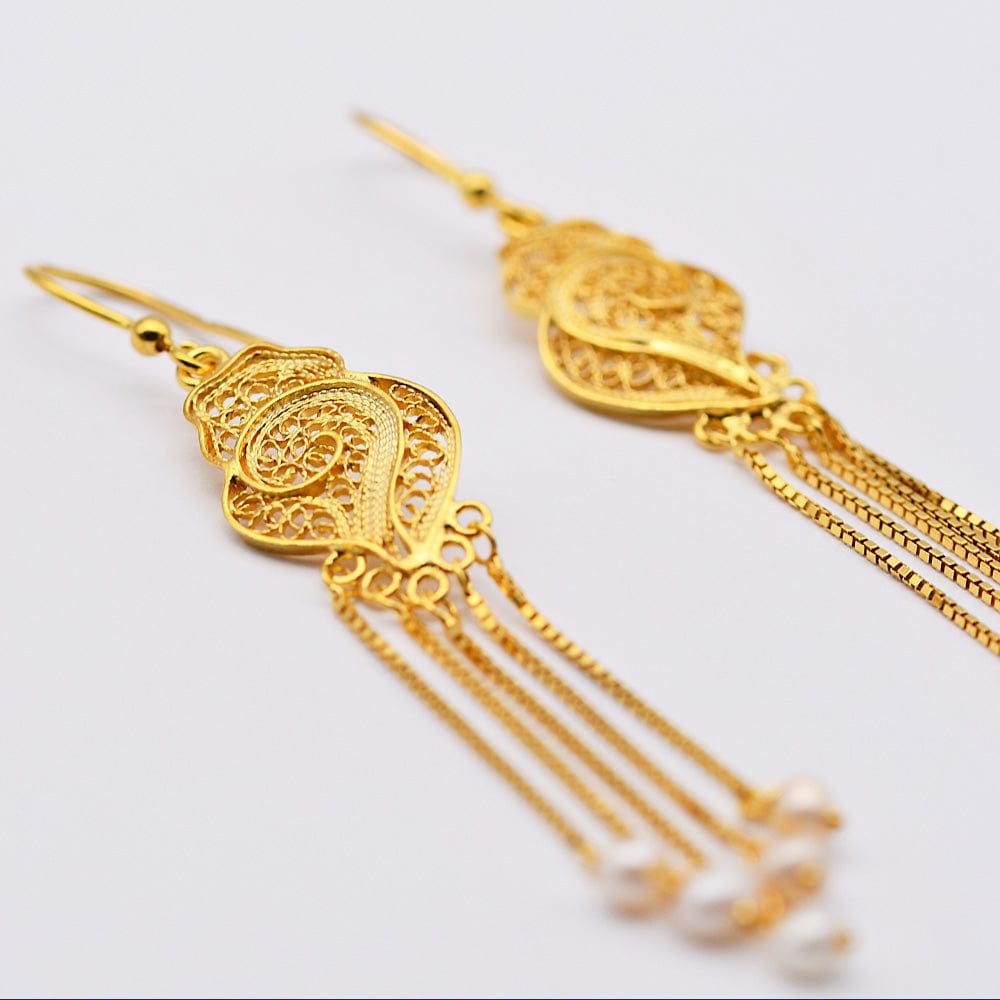 luisa-paix-o-filigrane-boucles-d-oreilles-argent-dor-6cm image 2