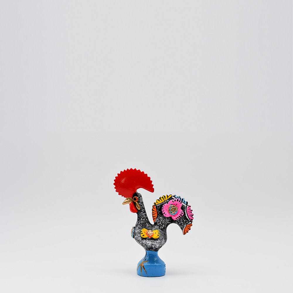 luisa-paix-o-coq-de-barcelos-15-cm-noir-figurine-c-ramique image 1