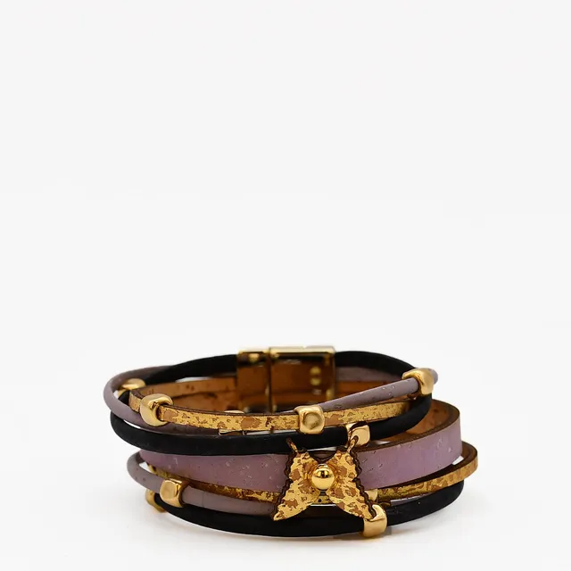 luisa-paix-o-bijoux-bracelet-li-ge-6-lani-res-dor-21cm image 1