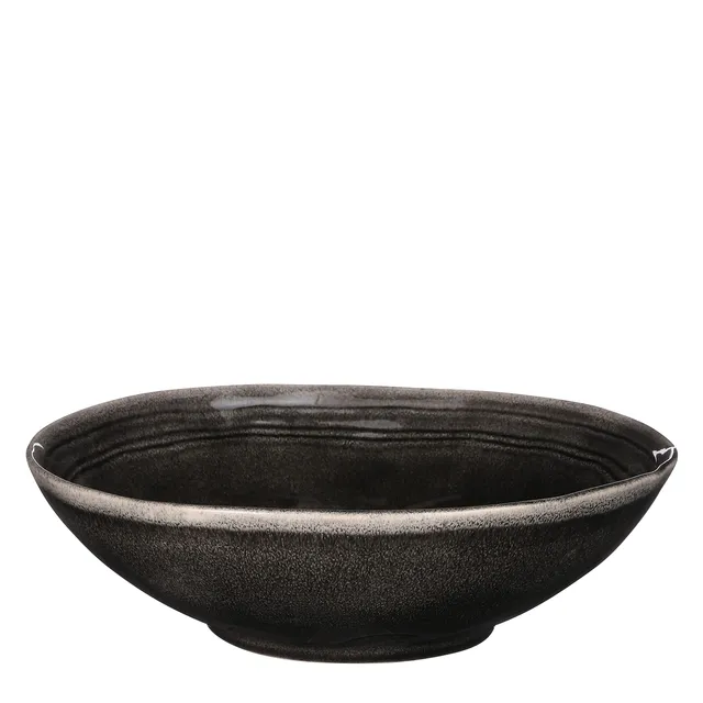 mica-tabo-dish-saladier-noir-9x30-5-cm-c-ramique image 1