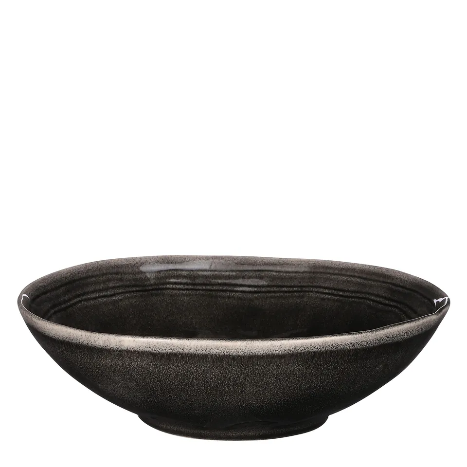 mica-tabo-dish-saladier-noir-9x30-5-cm-c-ramique image 1