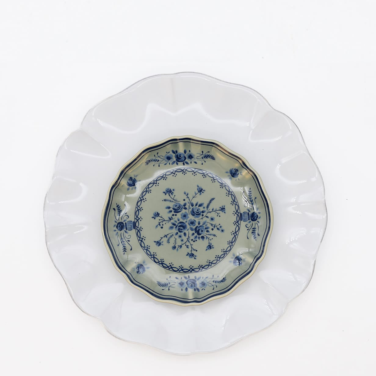 luisa-paix-o-rosa-vila-duo-assiettes-blanc-vert-17-cm image 1