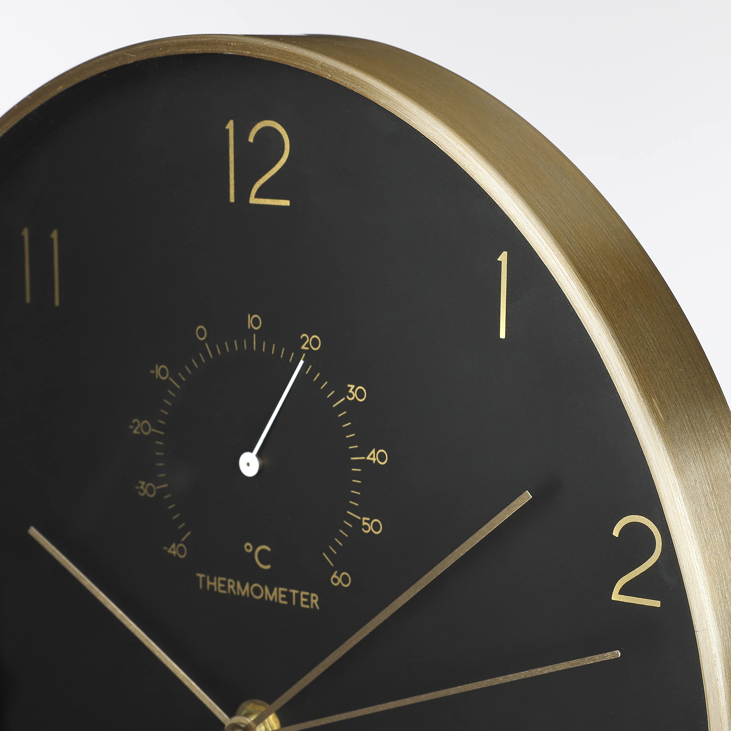 mica-decorations-andy-horloge-murale-noir-dor-35cm image 2