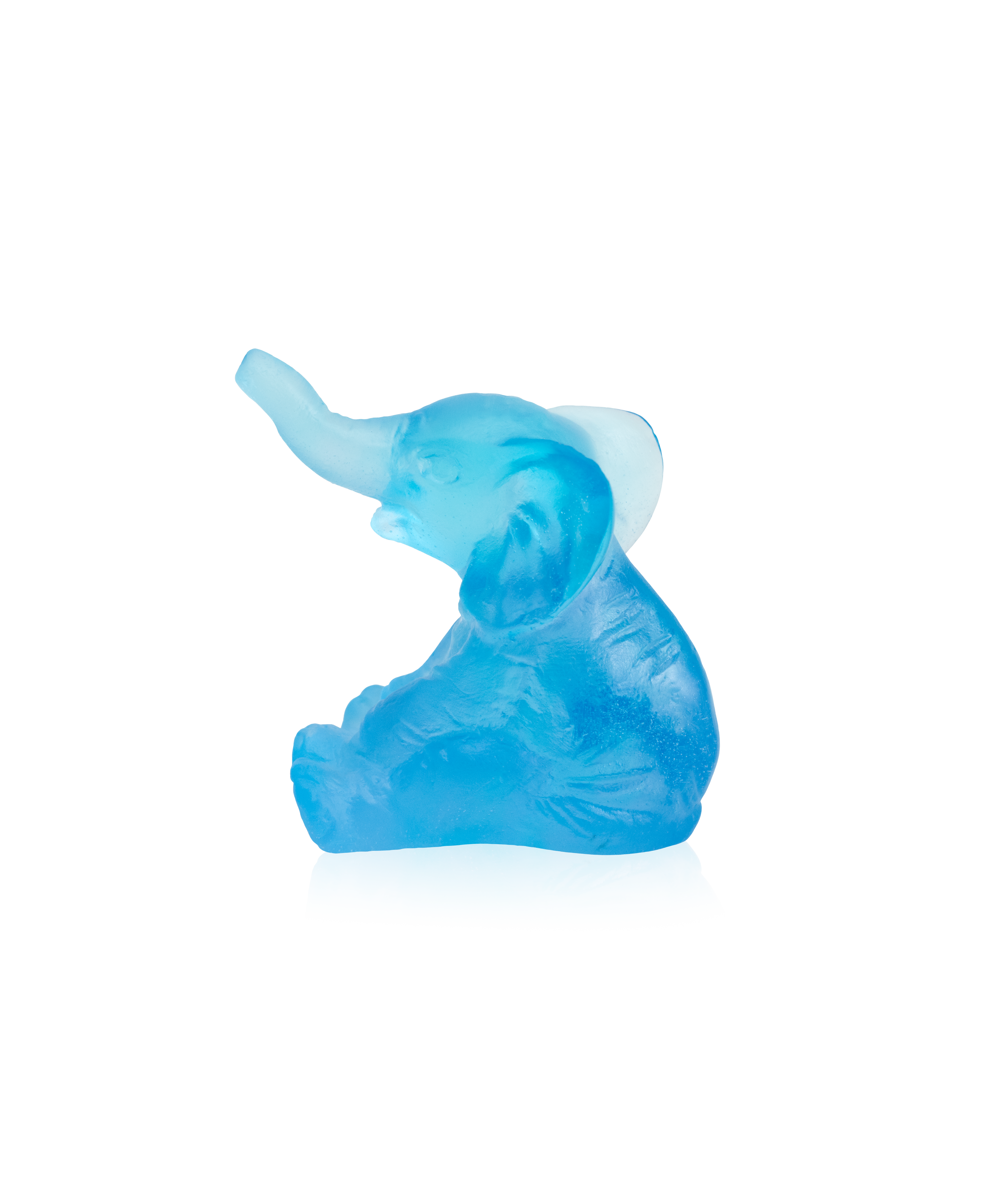 daum-univers-animalier-mini-l-phant-statue-bleu image 1