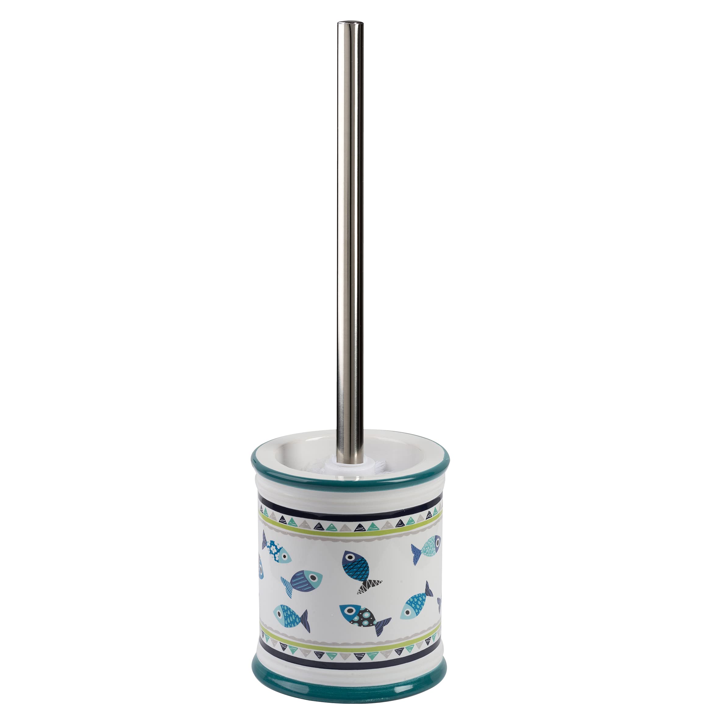baroni-home-tutto-bagno-brosse-wc-c-ramique-fleurs-11x39-cm image 7