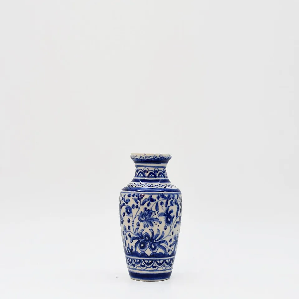 luisa-paix-o-petite-urne-c-ramique-coimbra-bleue-15cm image 1