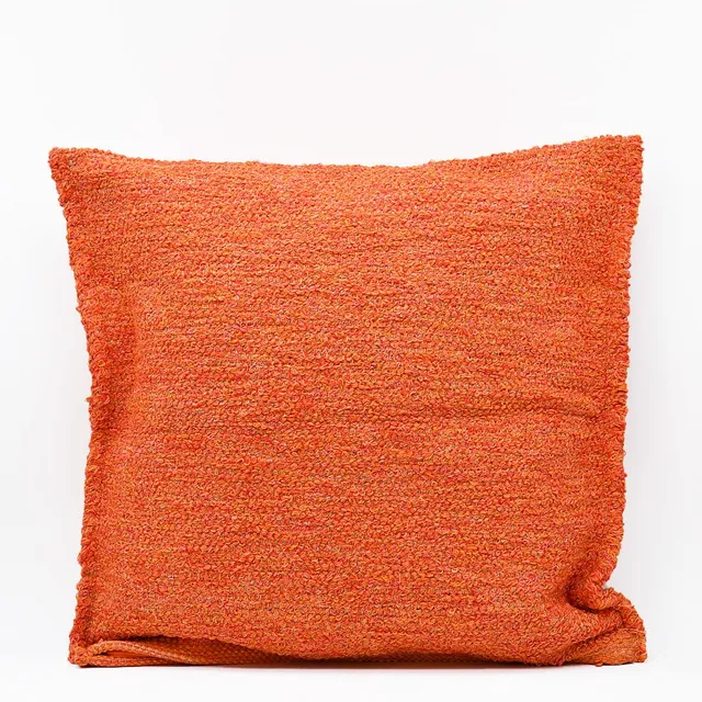 luisa-paix-o-housse-coussin-artisanale-60x60-orange-lavable image 1