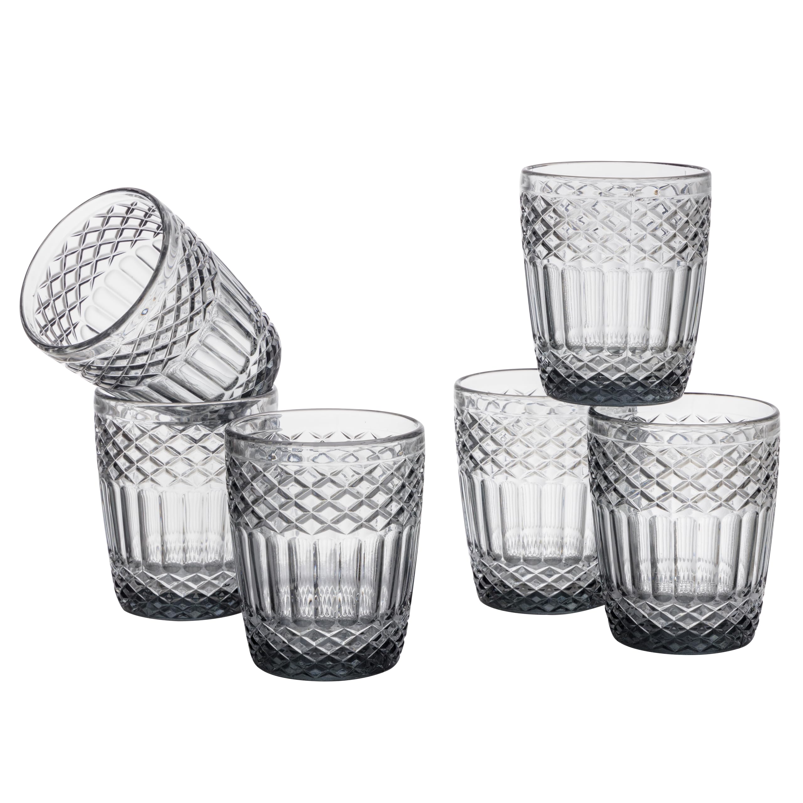 baroni-home-cucina-set-6-verres-relief-transparents-30-cl image 8